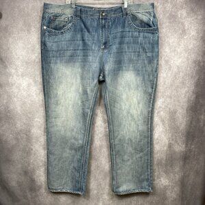 Men’s Y2K Baggy Hip Hop Style Halifax Jeans 50x32 Distressed